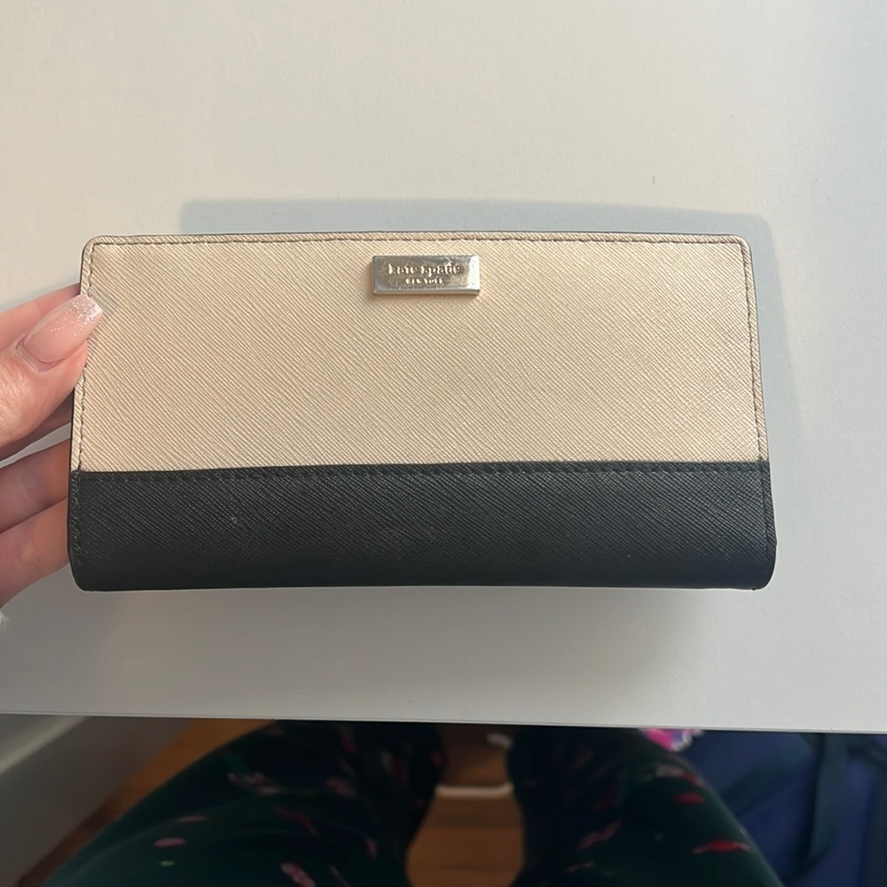 Tan & Black Kate Spade Wallet